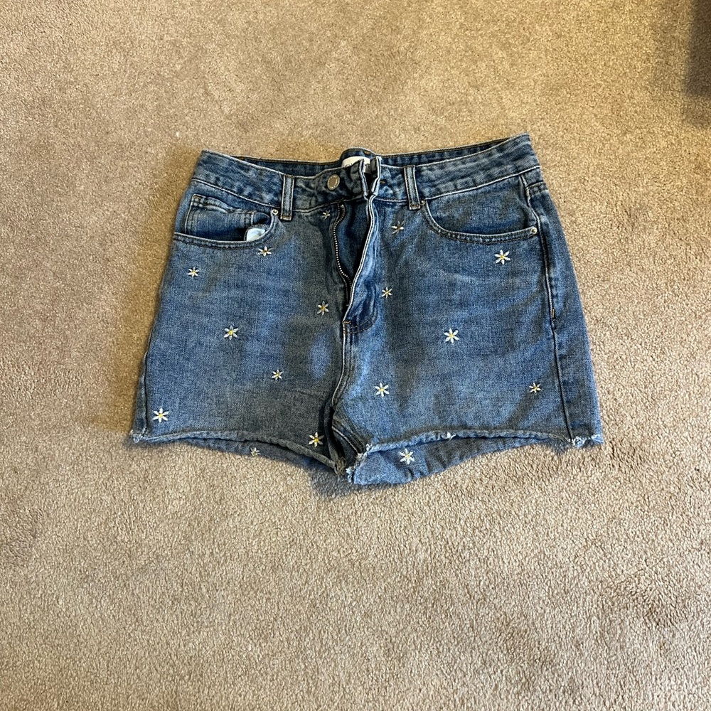 Khaki blue brand shorts